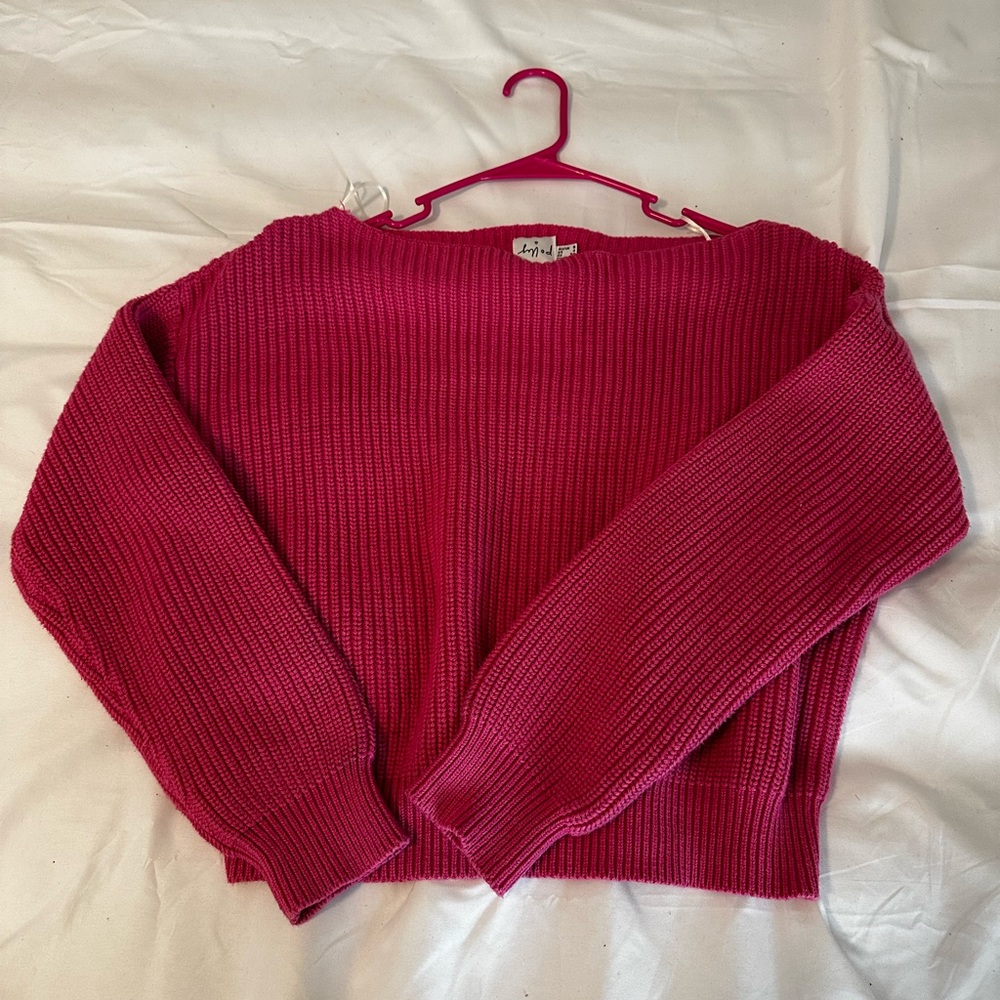 Princess Polly pink off the shoulder sweater